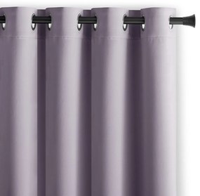 Záves AmeliaHome Blackout s priechodkami 140x175 cm ružový