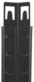 SongmicsHome Policový regál DUSTY,5 políc, max 650kg, čierna/hnedá