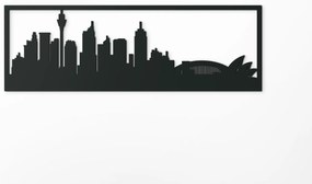 drevko Obraz Sydney panoráma Rozmer obrazu: 29,5 x 89 cm, Farba dekorácie: Čierna