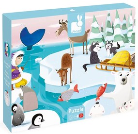 Puzzle dotykové Život na ľade - s textúrou 20 dielov