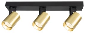 Bodové svietidlo VOLF 3xGU10/10W/230V zlatá/čierna