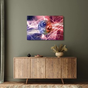 Obraz - Zemeguľa pod prúdom (90x60 cm)