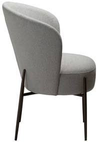 ORBIT ČALÚNENÁ STOLIČKA cashmere bouclé/black