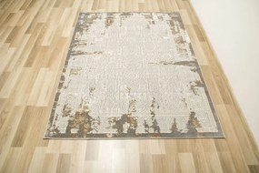 Koberec Adana J0028 ornament / rám, sivý / krémový