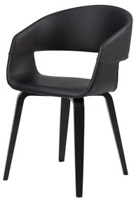 Jídelní židle Nova ekokůže/černá