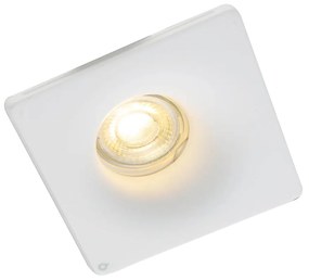 Sada 6 zapustených bodových svetiel biela 12 cm okrúhla - Gypsy Stucco