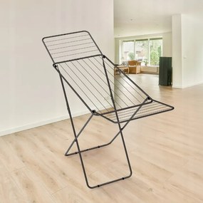 Erga Model 107 Black, sušiak na bielizeň 178,5x54x104,5 cm, čierna, ERG-SEP-10SUSLA107BLA