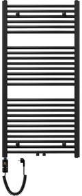 Mexen Ares, elektrické vykurovacie teleso 1200x600 mm + vykurovacia tyč 600 W, čierna, W102-1200-600-2600-70