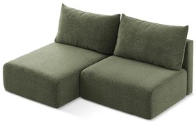 Zelená rozkladacia/s úložným priestorom rohová pohovka (ľavý roh) Kalena – Makamii