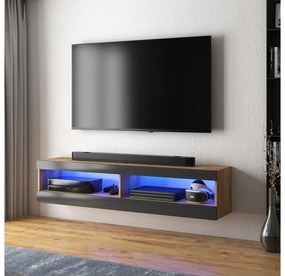 TV skrinka/stolík Violett 100 (s osvetlením) (dub lancaster + čierna). Vlastná spoľahlivá doprava až k Vám domov. 1098640