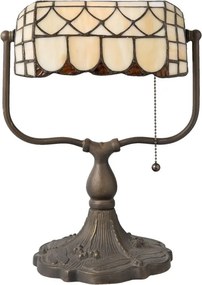 Stolná lampa Tiffany Tricia - 26 * 21 * 37 cm E27 / Max 60W