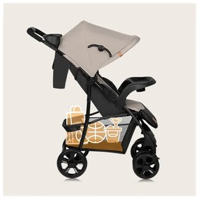 Lionelo - Športový kočík EMMA PLUS béžová/čierna