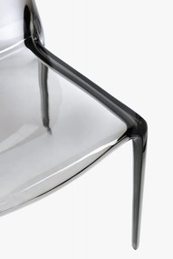 Sivá plastová záhradná stolička Adele – Bizzotto