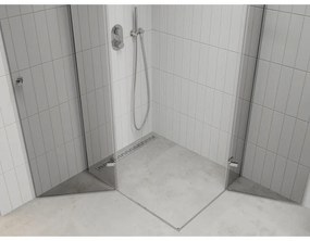 Mexen Roma Duo, sprchovací kút 120 (dvere) x 110 (dvere) cm, 6mm číre sklo, chrómový profil, 854-120-110-02-00