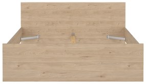 Dvojlôžková posteľ v dekore duba bez roštu 180x200 cm v prírodnej farbe Naia – Tvilum