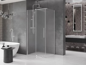 Mexen Velar, sprchový kút s posuvnými dverami 120 x 75 cm, 8mm sklo námraza, chrómová, 871-120-075-31-01