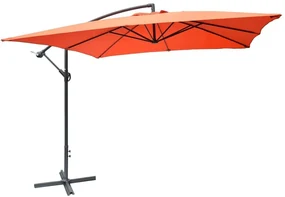 Rojaplast 3879 Štvorcový slnečník kovový - terakota 270 x 270 cm