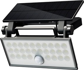 TOP LIGHT Nástenné svietidlo Heleon PIR PRO, čierne