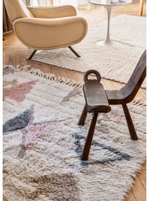 Krémový prateľný ručne tkaný vlnený koberec 170x240 cm Almond Valley – Lorena Canals