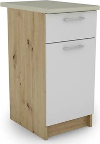 Kuchynský  blok Irma, dub artisan/biela