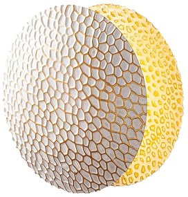 LED nástenné svietidlo v bielej a zlatej farbe ø 21 cm Yosma – Opviq lights