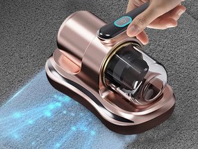 VERK Bezvreckový ručný vysávač na roztoče s protialergickým filtrom a UV svetlom - bronzový