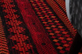 Koberec ORIENT 5132 so strapcami / orientálny, bordový / čierny