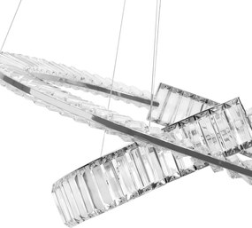 Toolight Toolight, LED krištáľové stropné svietidlo APP1525-CP60/80, chróm, OSW-06973