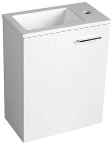 Aqualine Aqualine, Umývadlo 40x22cm, liaty mramor, biela, LM420