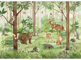 Fototapeta XXL Forest Kids 360 x 254 cm, 4 diely