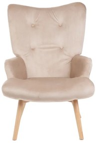 Hojdacie kreslo B2 MOSS PLUS 2v1 zamatovo béžové 890043
