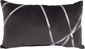 Dekoračný vankúš Vanessa 30x50 cm, antracitový%