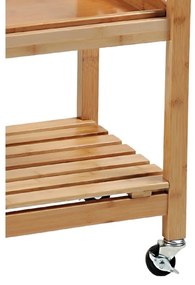 Kesper 25776 Kuchynský vozík s pracovnou doskou, 81 x 48 x 38 cm