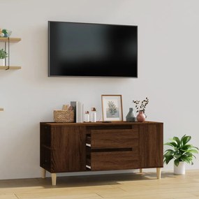 TV skrinka hnedý dub 102x44,5x50 cm spracované drevo 819603