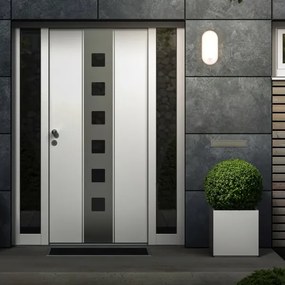 Brilo - LED vonkajšie nástenné svietidlo s pohybovým senzorom RUCH LED/12W/230V IP65 biele