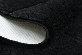 Kúpeľňový koberček SUPREME LINES línie, čierny