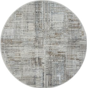 My Flair, Kusový koberec My Taste CA60062 creme kruh, 120x120 (priemer) kruh, šedá, chodba / predsieň