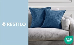 Súprava 2 ks obliečok na vankúše AmeliaHome Laila 50x70 cm kráľovská modrá