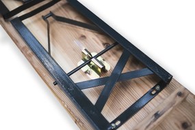 5 x Pivný set 200 x 50 x 25 cm 3 nohy na lavici