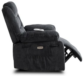 Masážne kreslo AMADEO čiernosive