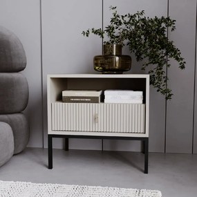 PROXIMA.store - Štýlový nočný stolík Marcos FARBA: biela, FARBA NÔH: čierna