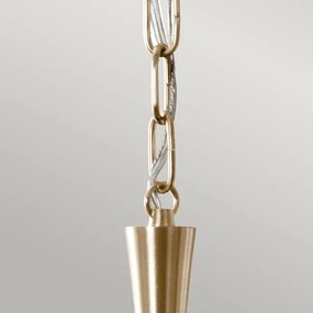 Kichler KL-DELAROSA-P-BK - Luster na reťazi DELAROSA 1xE27/60W/230V čierna/mosadz