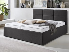 Posteľ Domango 140x200 cm, antracitovo šedá látka