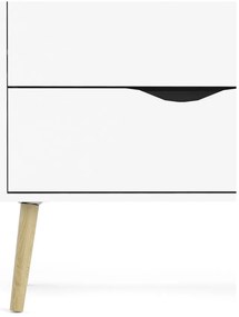 Biela komoda Tvilum Oslo, 99 x 101 cm