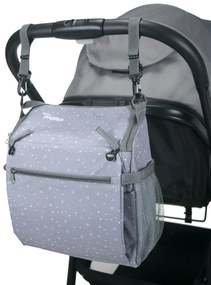 Asalvo ANYWHERE booster BAG-GO 2v1 (podsedák+taška na kočík), humus grey