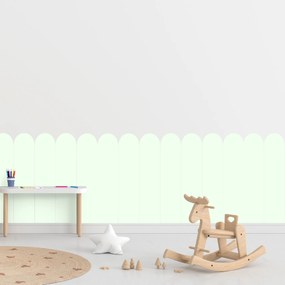 PIPPER. Textilná samolepiaca tapeta - Oblúk - Mätová farba Farba: Bledá, Veľkosť: 80 cm