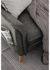 Tmavosivá rozkladacia rohová pohovka (ľavý roh) Charming Charlie – Miuform