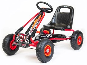 Detská šliapacia motokára Go-kart Baby Mix Razor červená