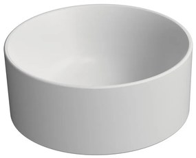 GSI GSI, KUBE X keramické umývadlo na dosku, priemer 32cm, biela mat, 943509