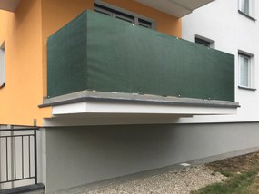 Balkónová zástena Hnedej farby 80x600cm Veľkosť (cm): 100X700 cm